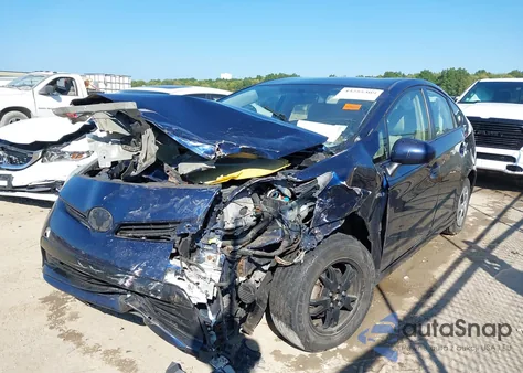 2013 Toyota Prius from USA, damaged, VIN JTDKN3DU8D1672462